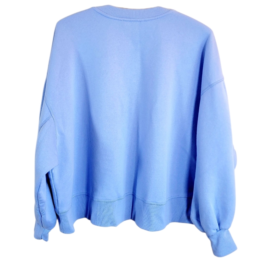 JUDITH MARCH Nashville TN Glitter Patch Cropped Balloon Sleeve Sweatshirt Small - Picture 5 of 9